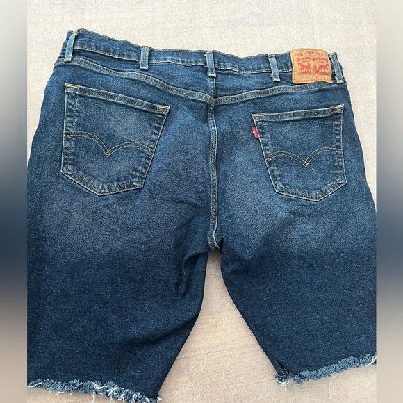 [W40]Levi’s 511 Men Stretchy Dark Wash Denim Shorts - Picture 5 of 6